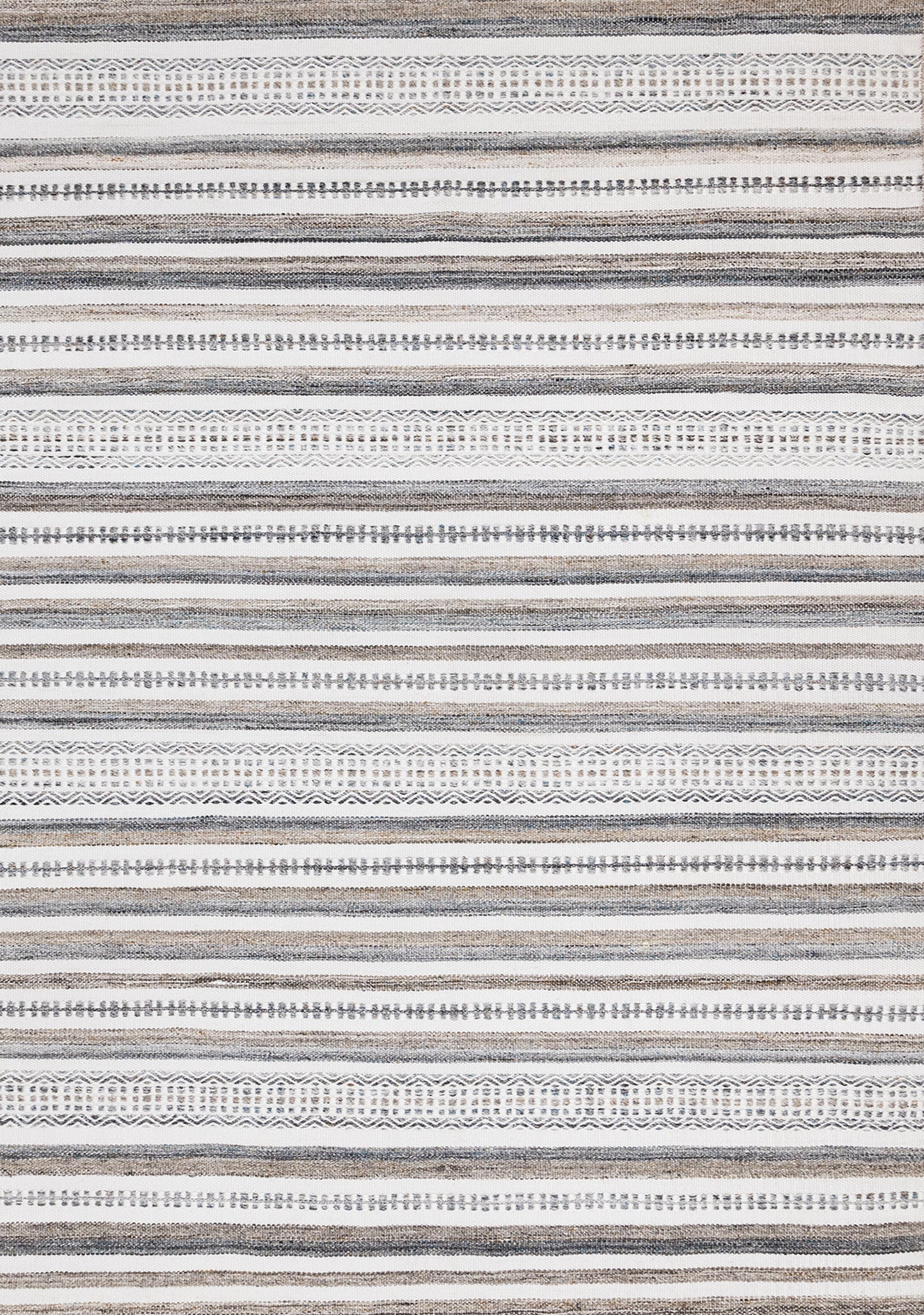 Tribal Southwestern White Area Rug
