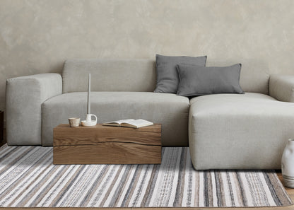 Tribal Southwestern White Area Rug