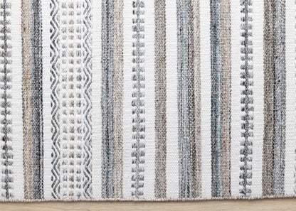 Tribal Southwestern White Area Rug