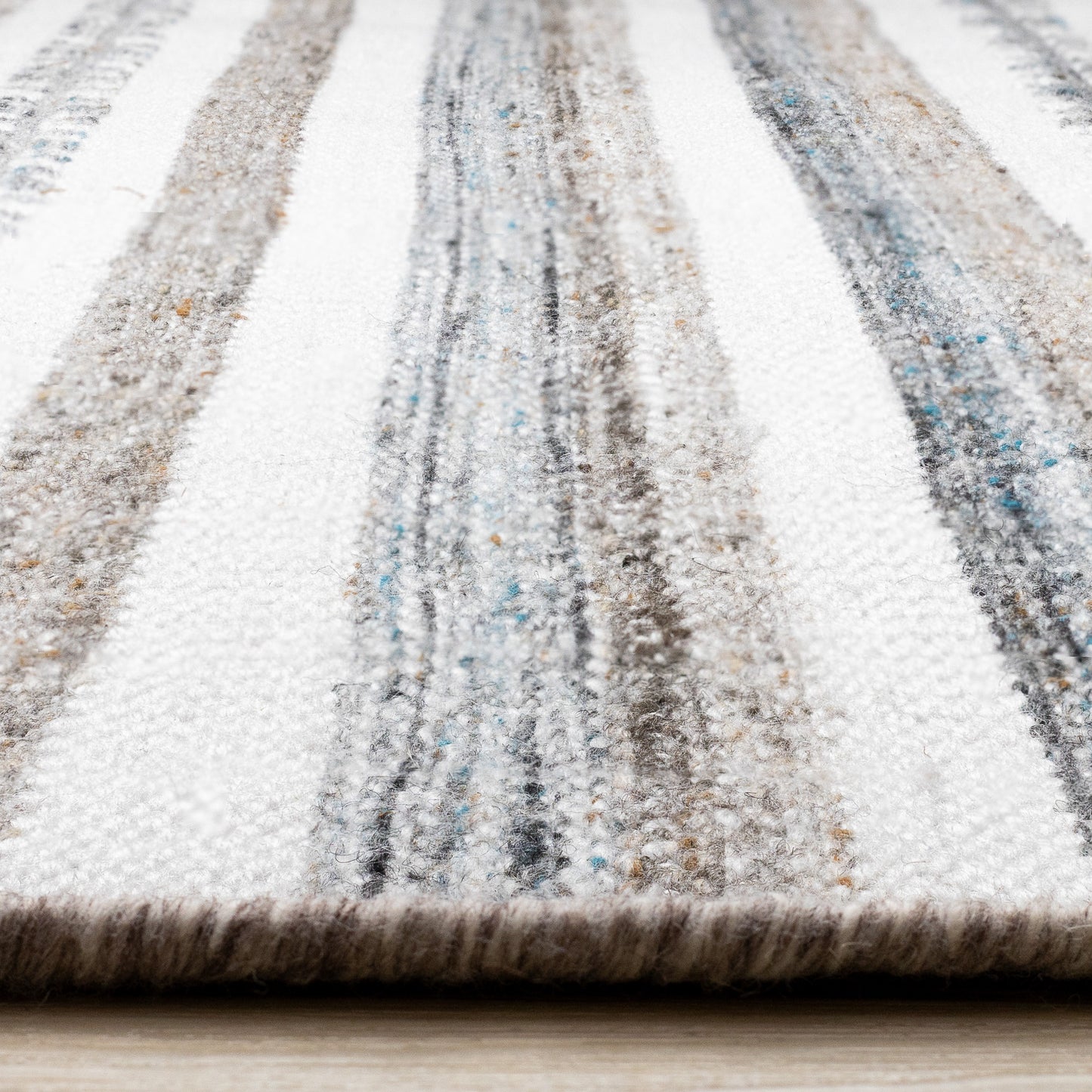 Tribal Southwestern White Area Rug