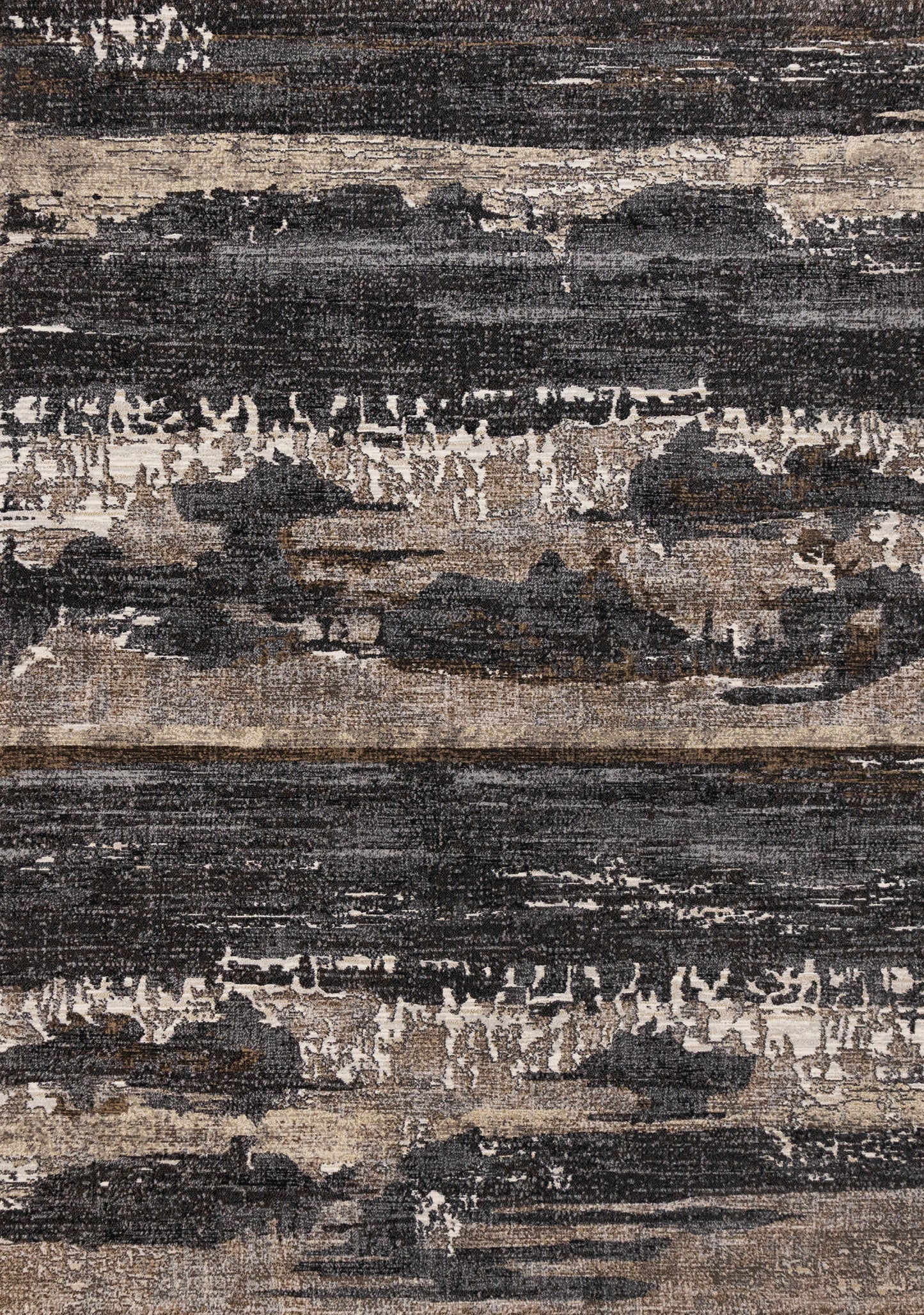 Contemporary Distressed Organic Grey Area Rug
