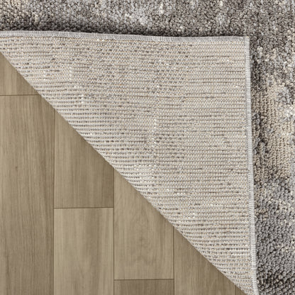 Marwa Marble Contemporary Grey and Beige Indoor Rug