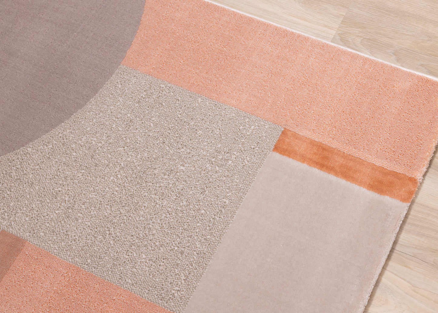 Modern Geometric Pink Area Rug-4