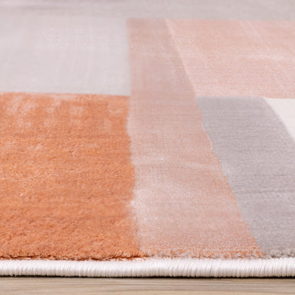 Modern Geometric Pink Area Rug-9