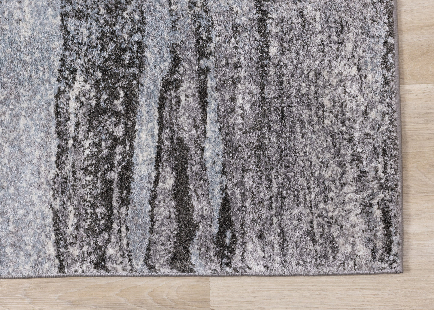 Contemporary Distressed Blue Area Rug