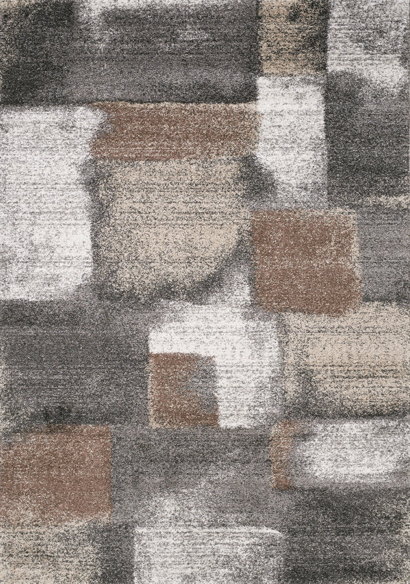Contemporary Geometric Blue Area Rug-1