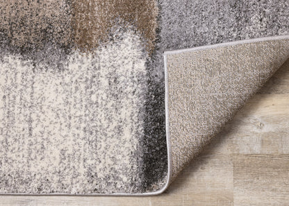 Contemporary Geometric Blue Area Rug-6
