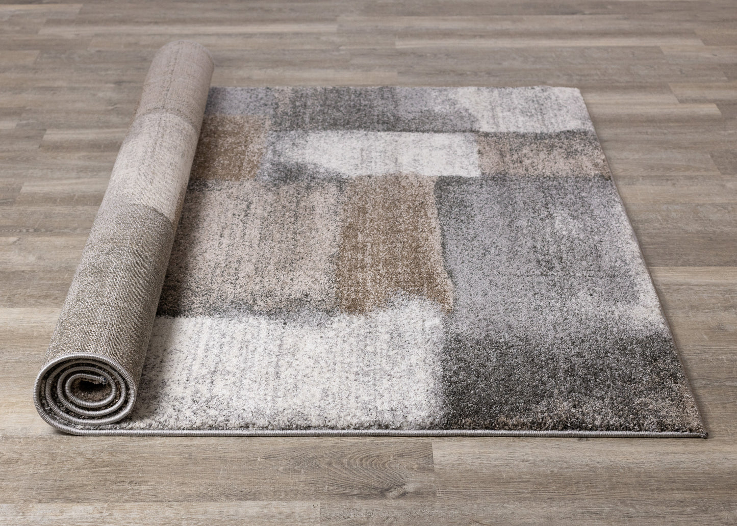 Contemporary Geometric Blue Area Rug-7