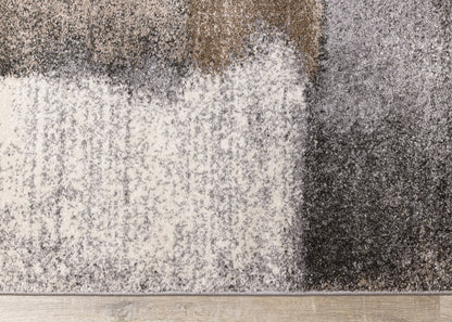 Contemporary Geometric Blue Area Rug-8