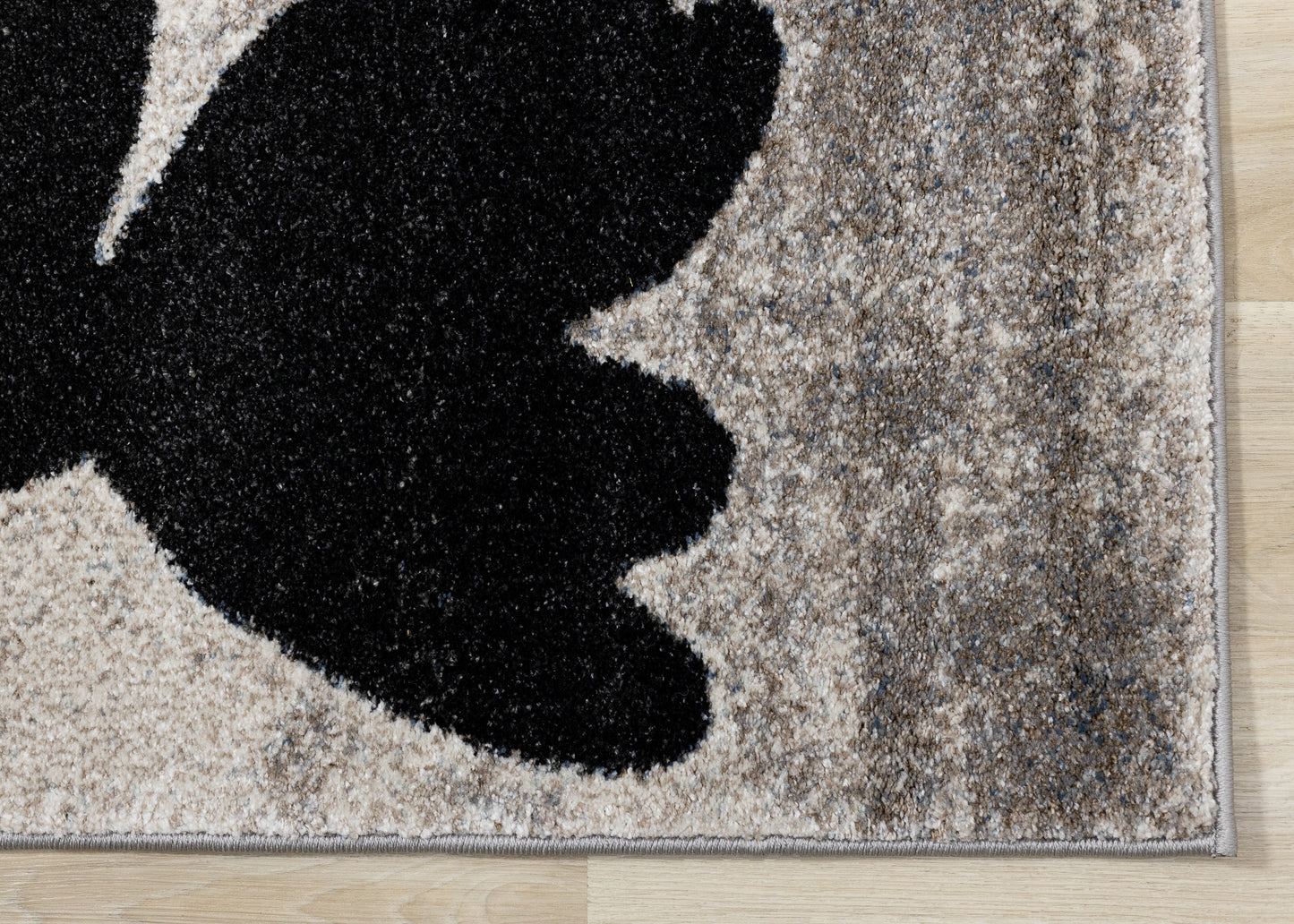 Contemporary Botanical Blue Area Rug-4