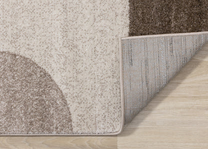 Contemporary Geometric Cream Area Rug-6