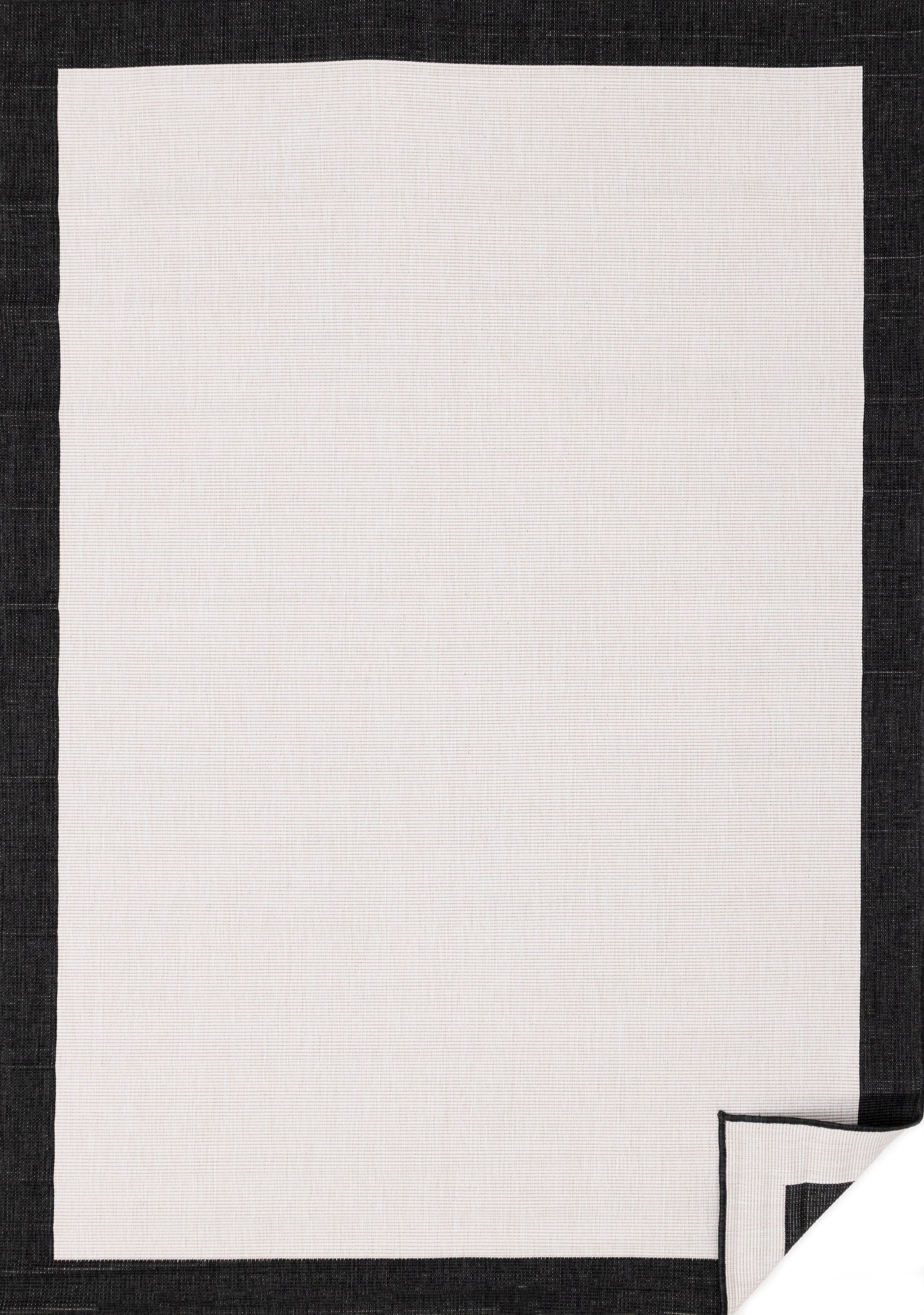Contemporary Border Black Area Rug-1