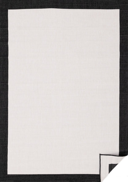 Contemporary Border Black Area Rug-1