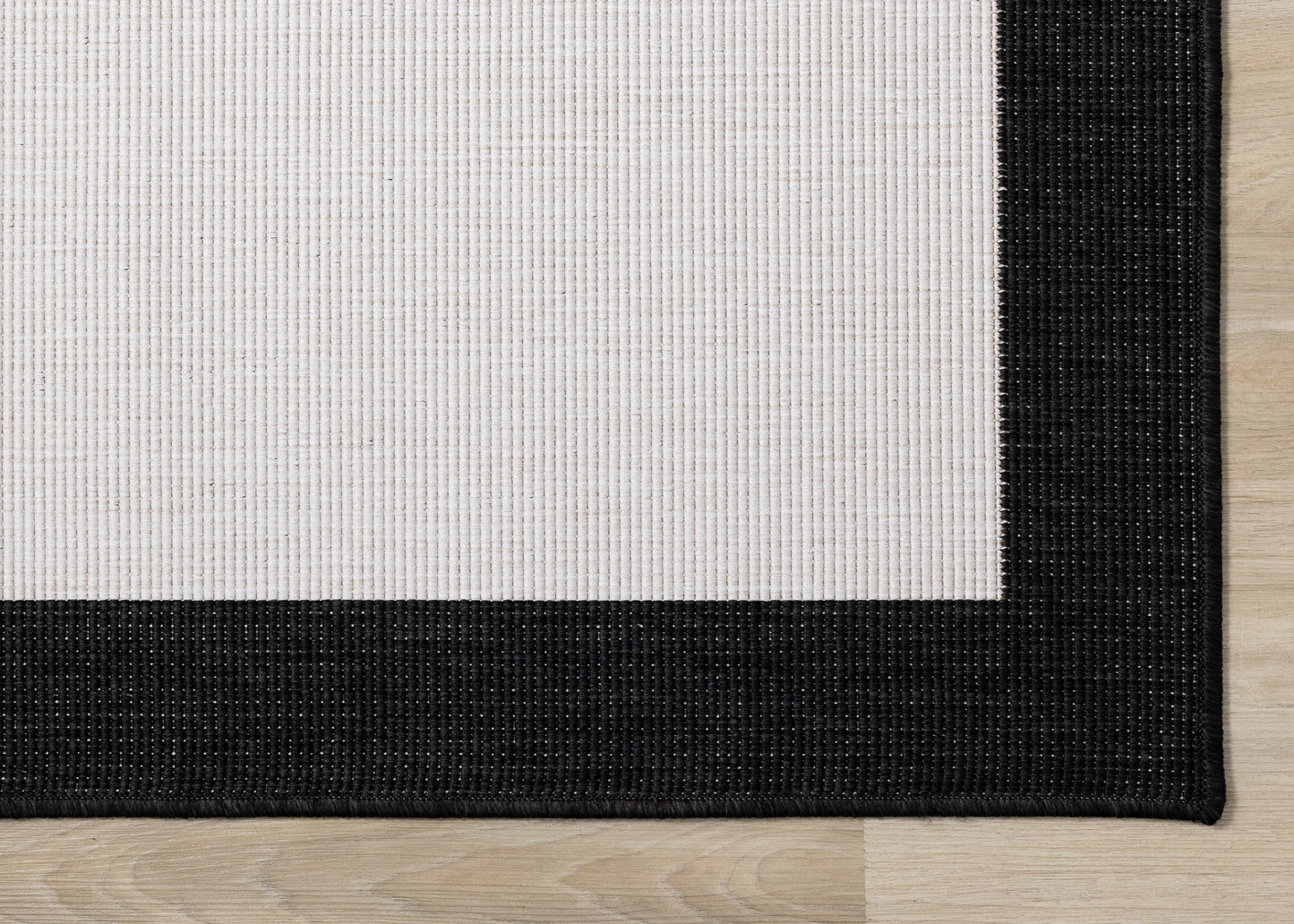 Contemporary Border Black Area Rug-5