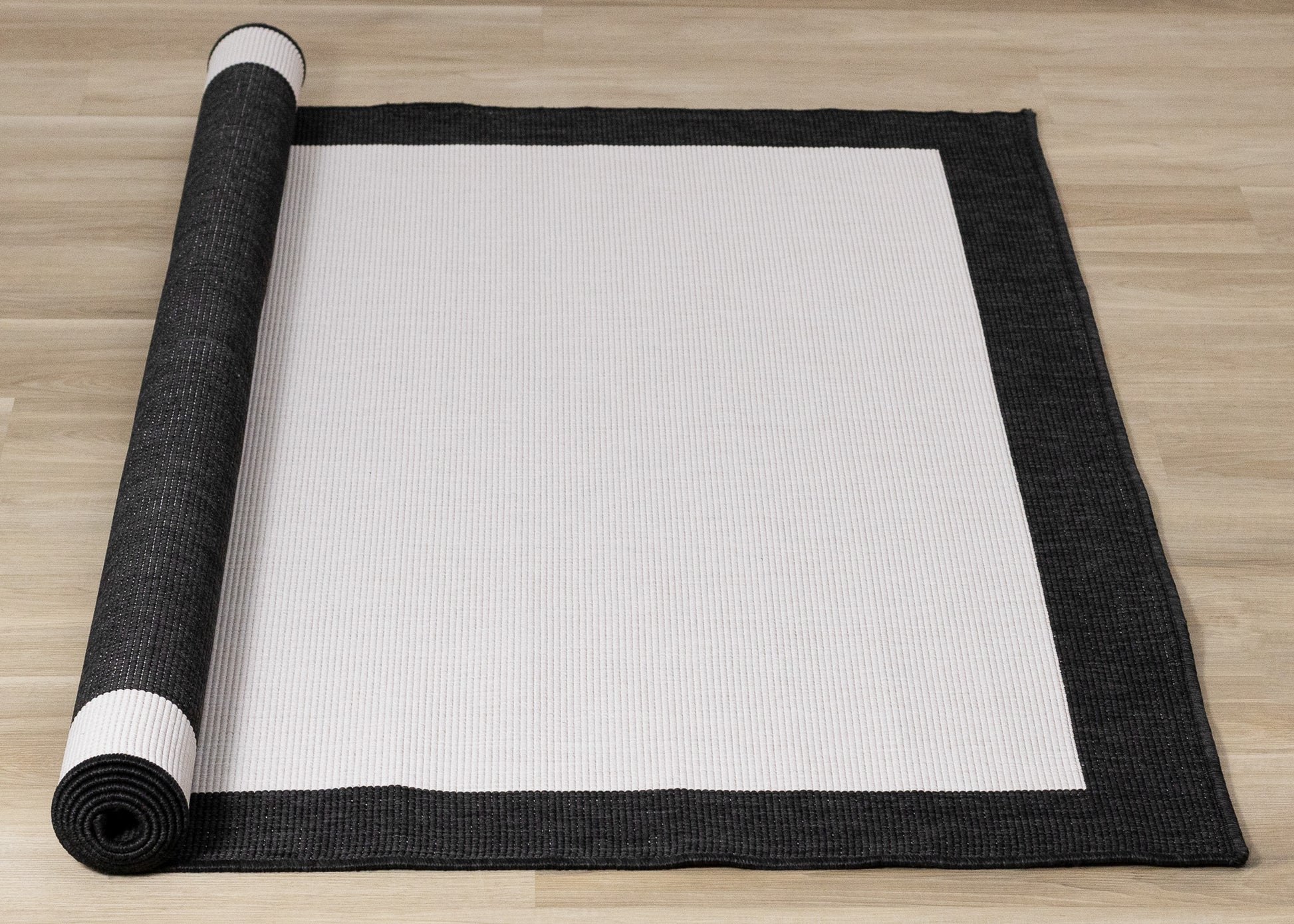 Contemporary Border Black Area Rug-7