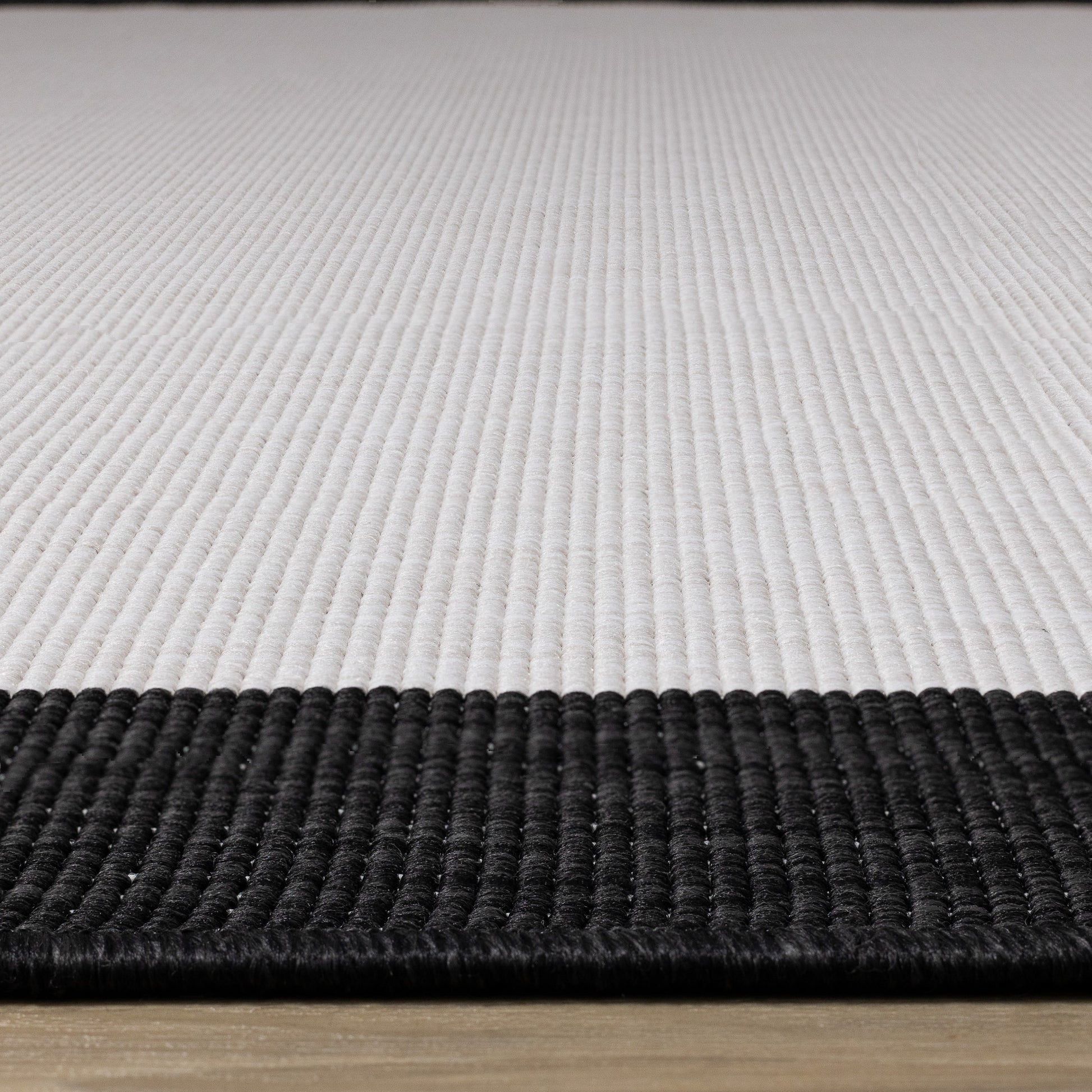 Contemporary Border Black Area Rug-9