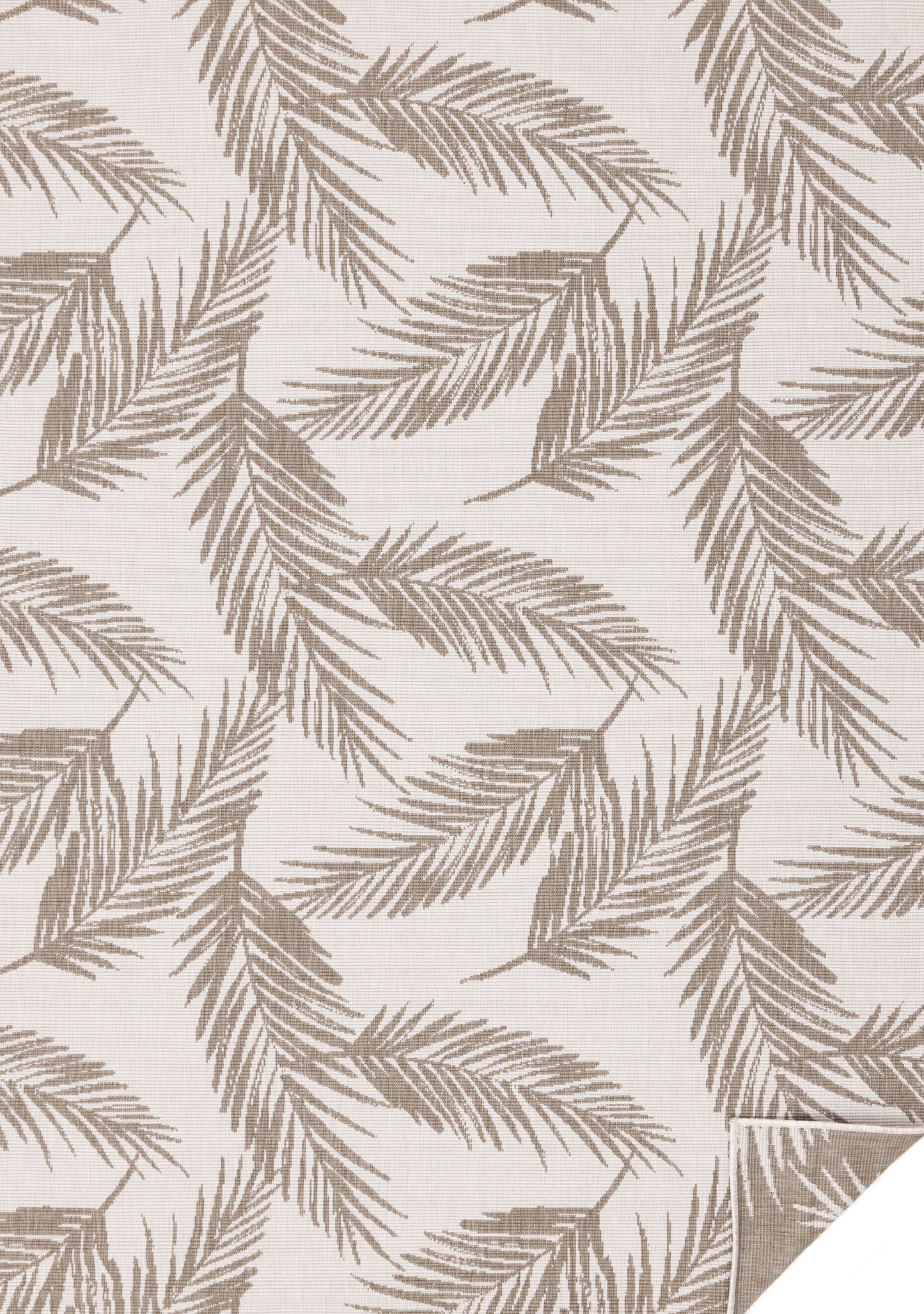 Contemporary Botanical Taupe Area Rug-1