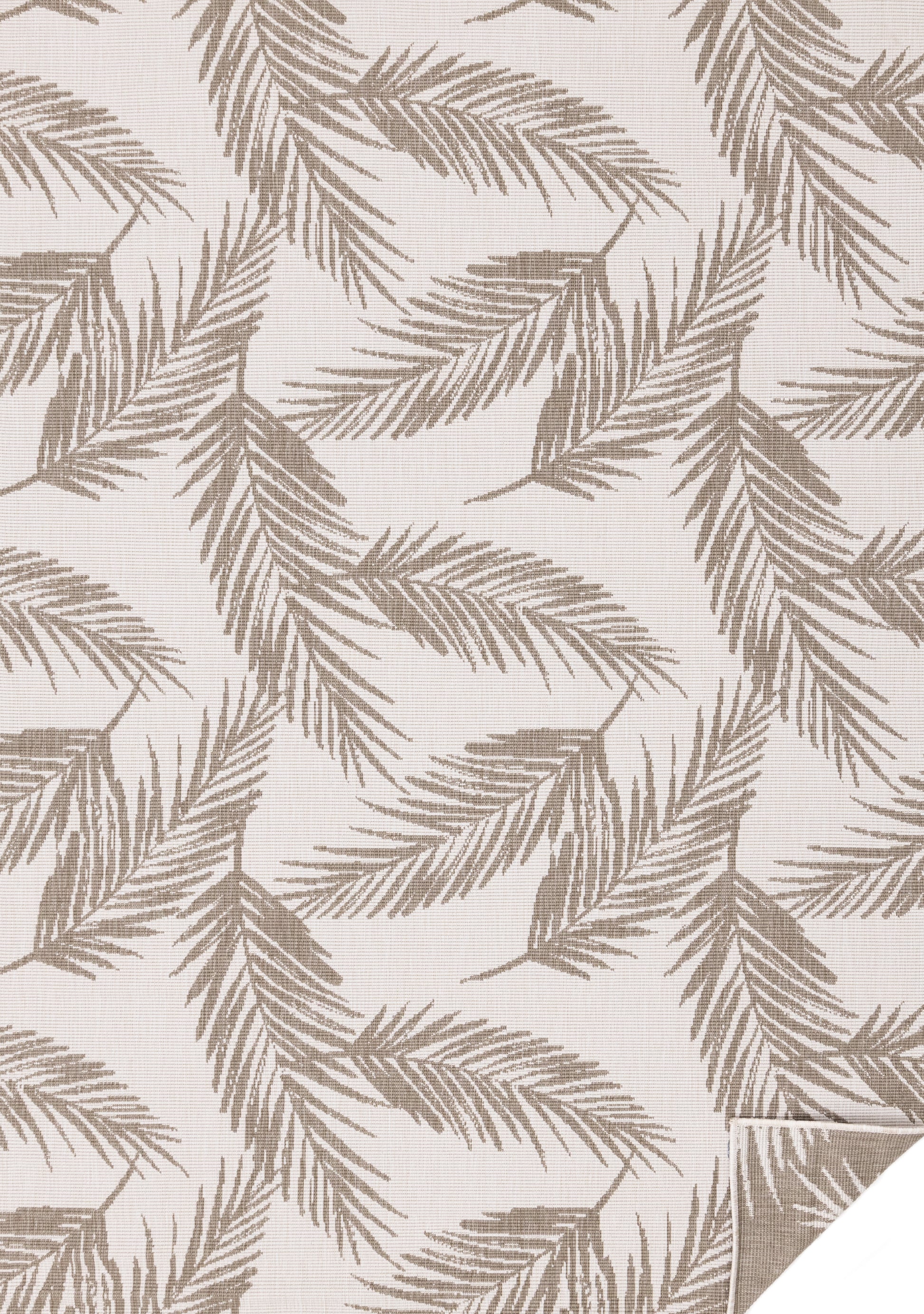 Contemporary Botanical Taupe Area Rug-1