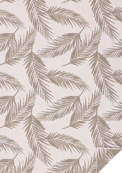 Contemporary Botanical Taupe Area Rug-1