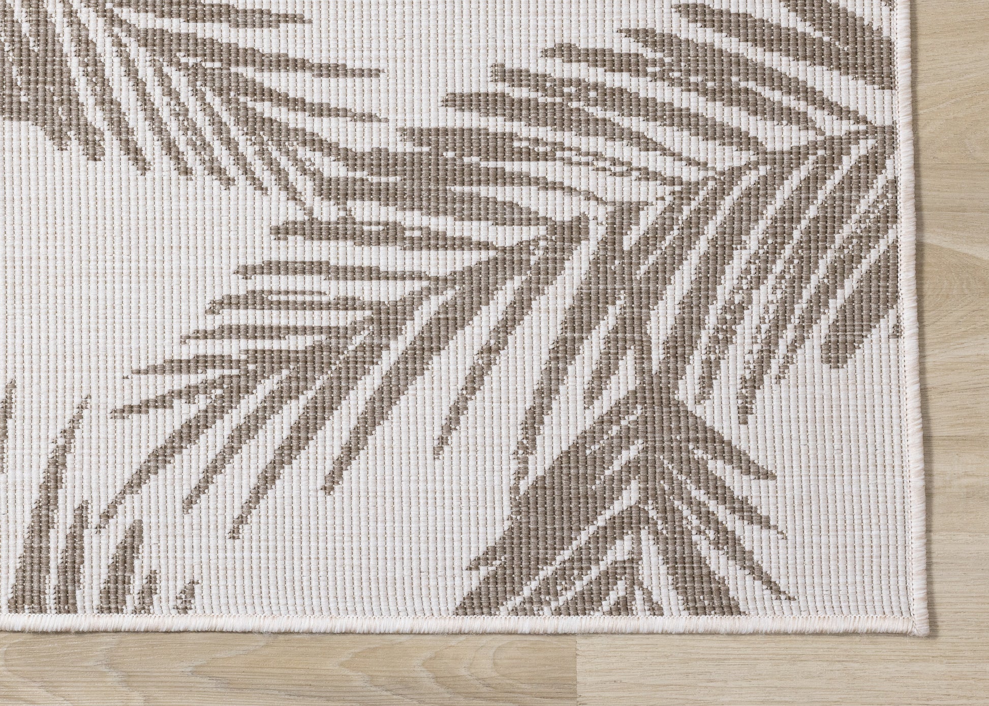 Contemporary Botanical Taupe Area Rug-5