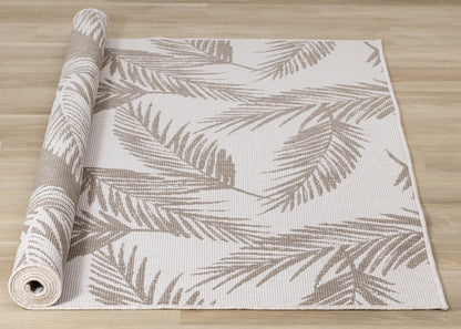 Contemporary Botanical Taupe Area Rug-7