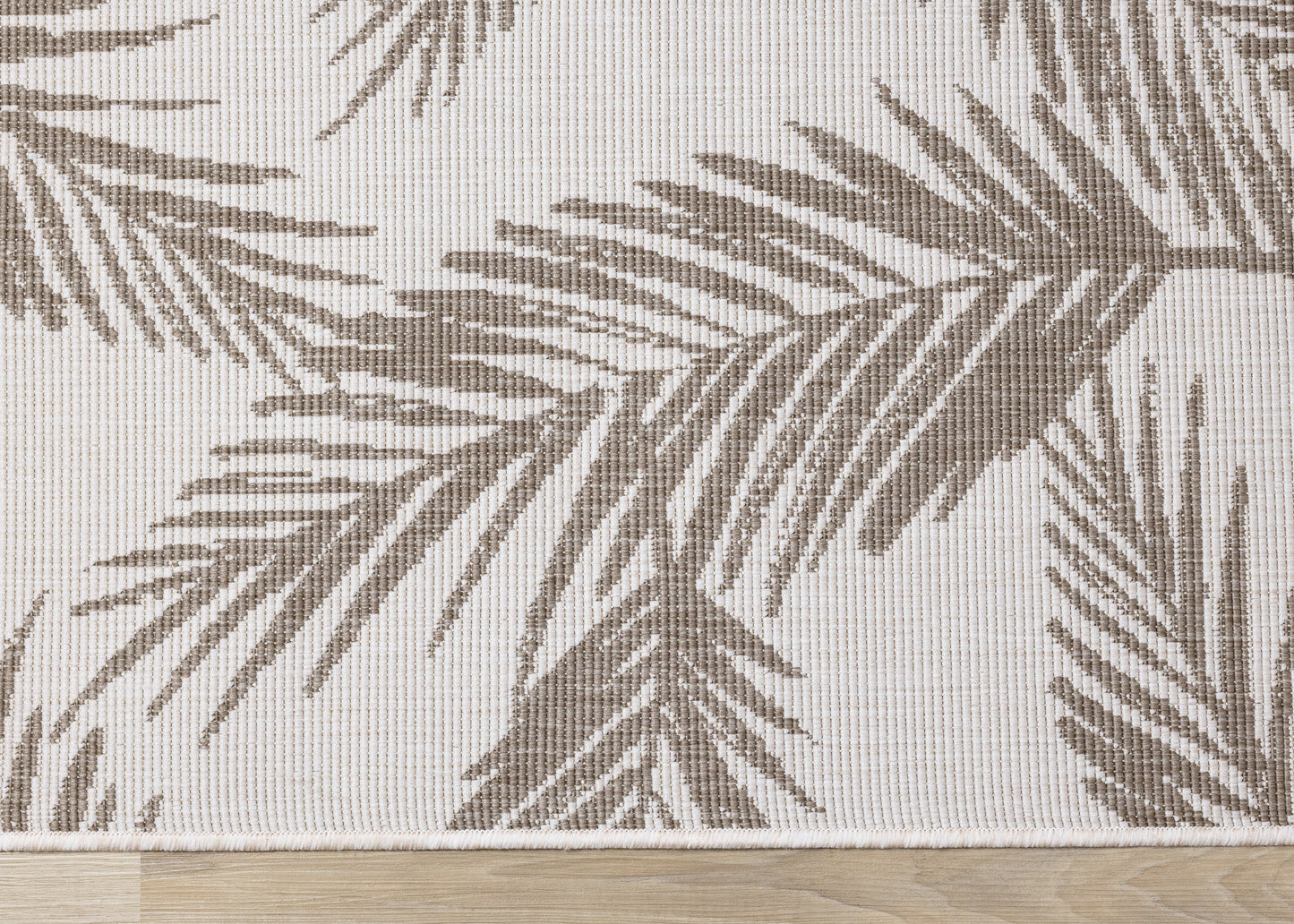 Contemporary Botanical Taupe Area Rug-8