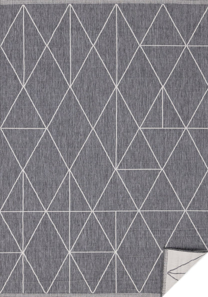 Contemporary Geometric Grey Area Rug