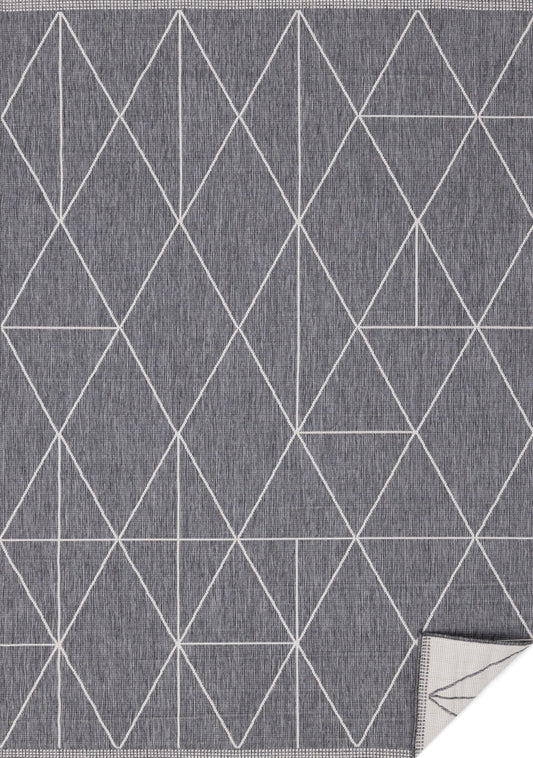 Contemporary Geometric Grey Area Rug