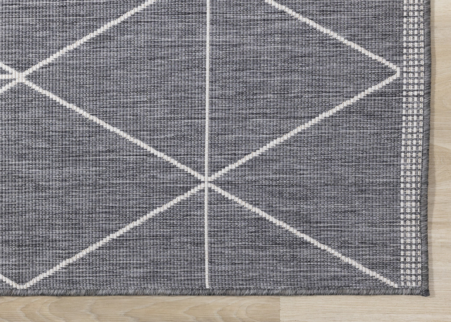 Contemporary Geometric Grey Area Rug
