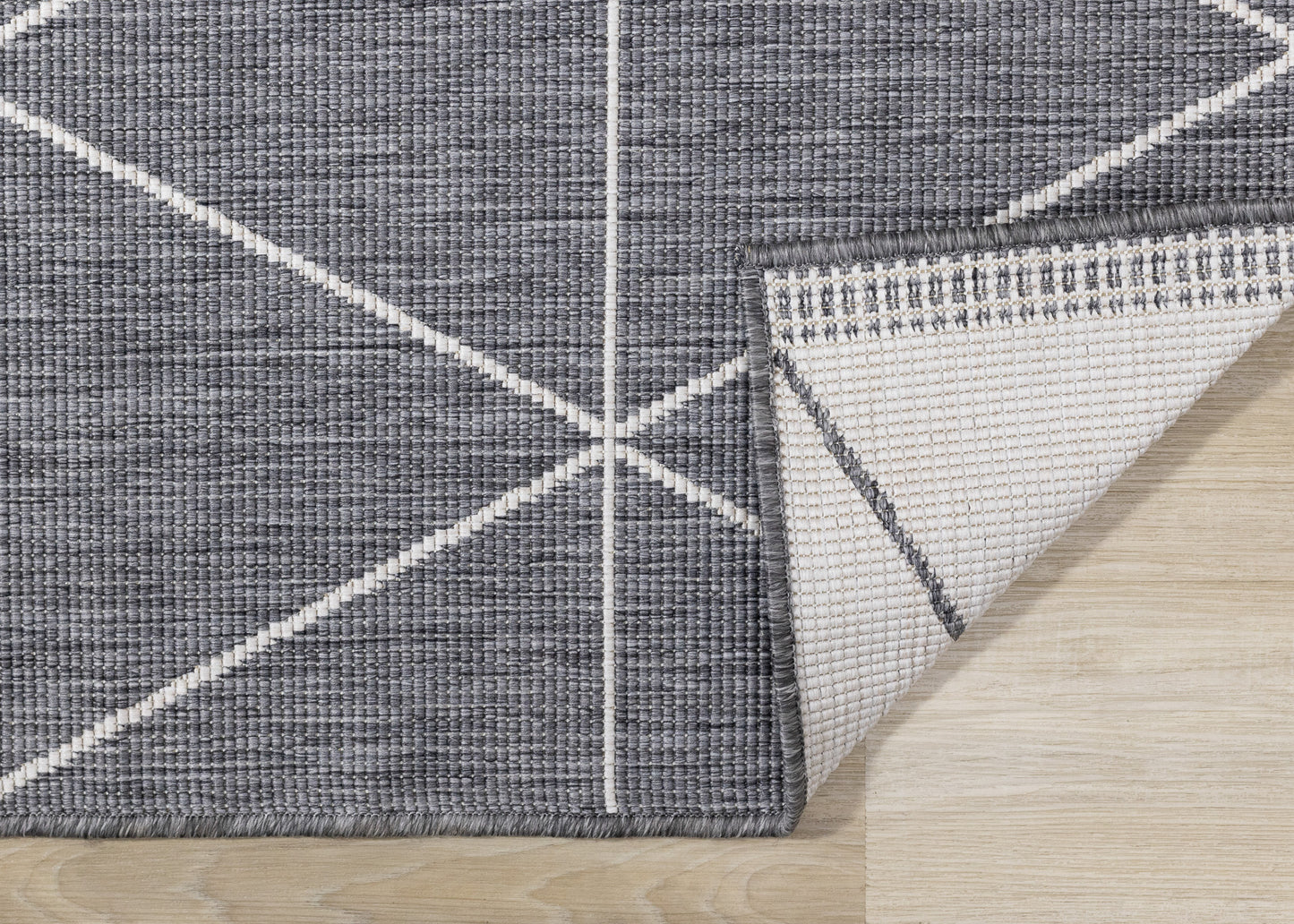 Contemporary Geometric Grey Area Rug