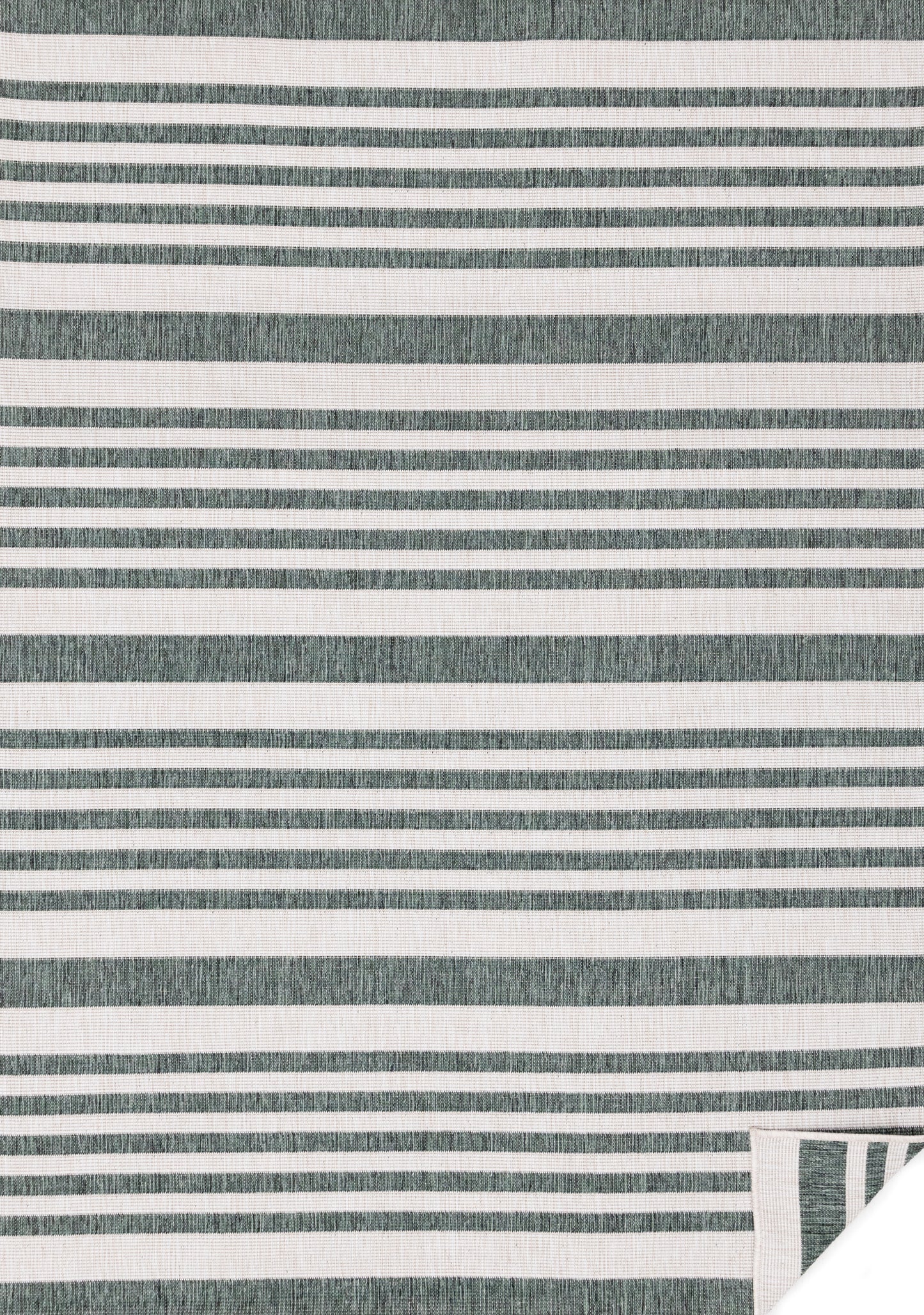 Contemporary Stripes Green Area Rug-1