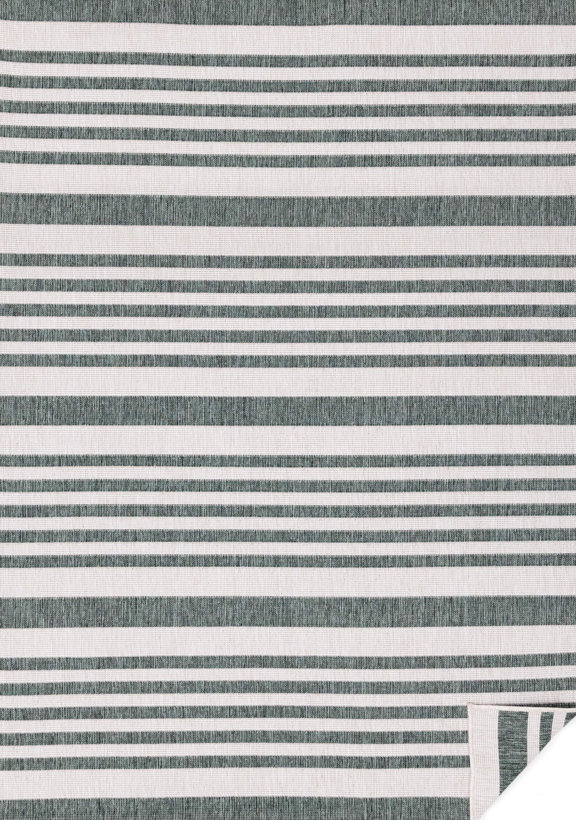 Contemporary Stripes Green Area Rug-1