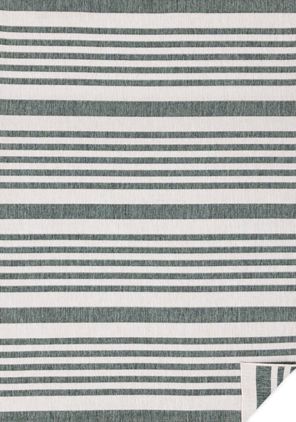 Contemporary Stripes Green Area Rug-1