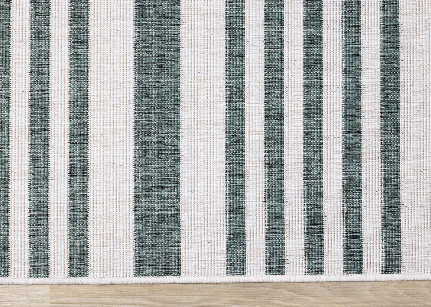 Contemporary Stripes Green Area Rug-8