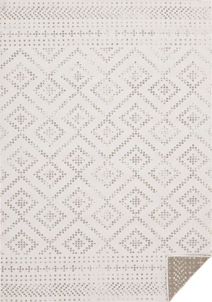 Tribal/Southwestern Geometric Taupe Area Rug