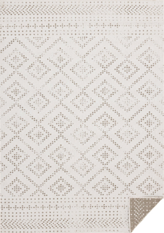 Tribal/Southwestern Geometric Taupe Area Rug