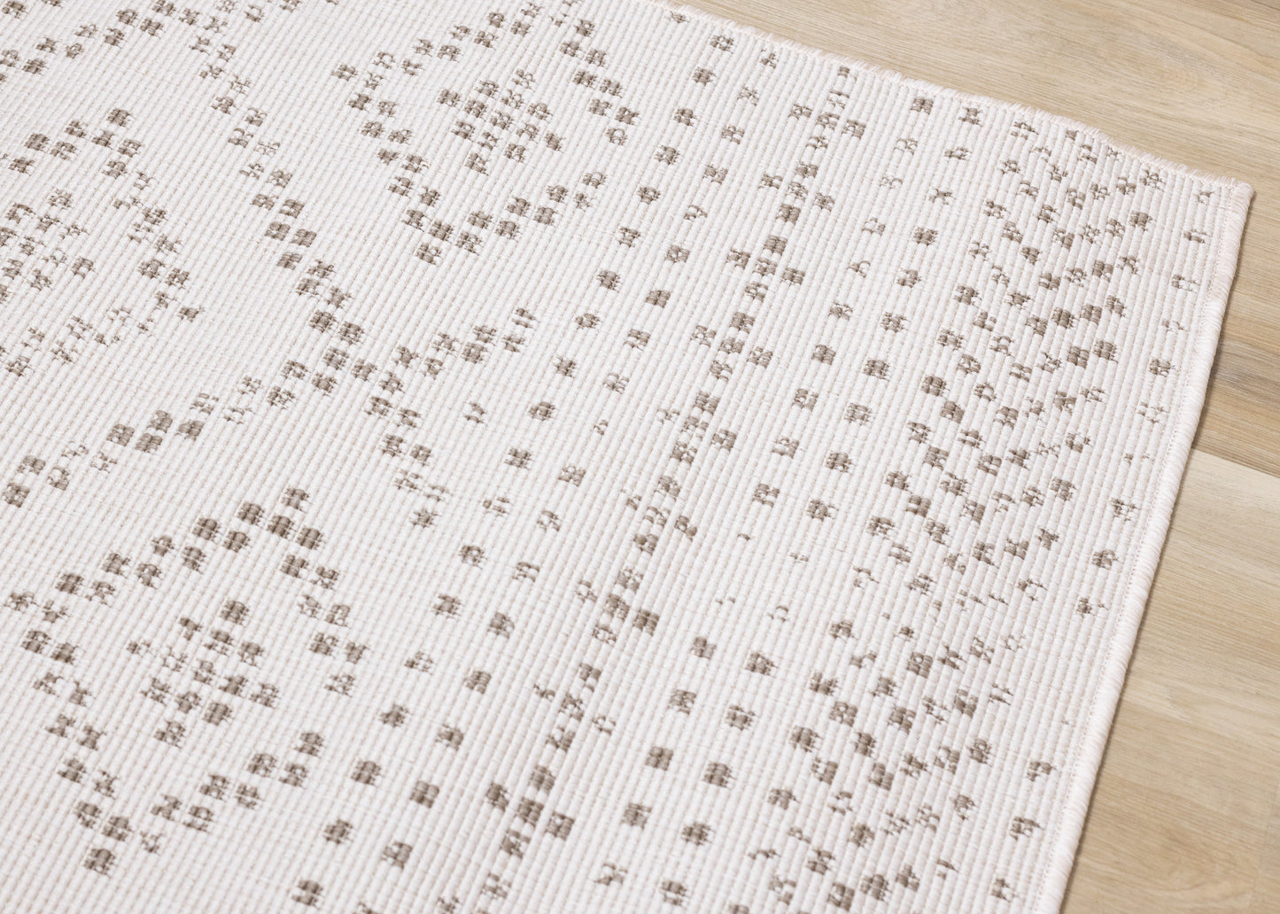 Tribal/Southwestern Geometric Taupe Area Rug