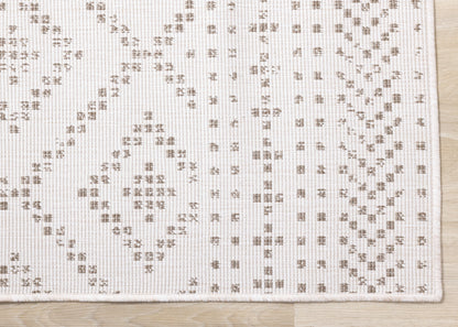 Tribal/Southwestern Geometric Taupe Area Rug