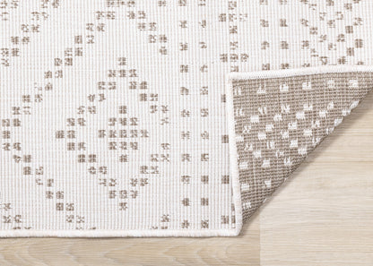 Tribal/Southwestern Geometric Taupe Area Rug