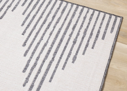 Mid-Century Geometric Grey Area Rug