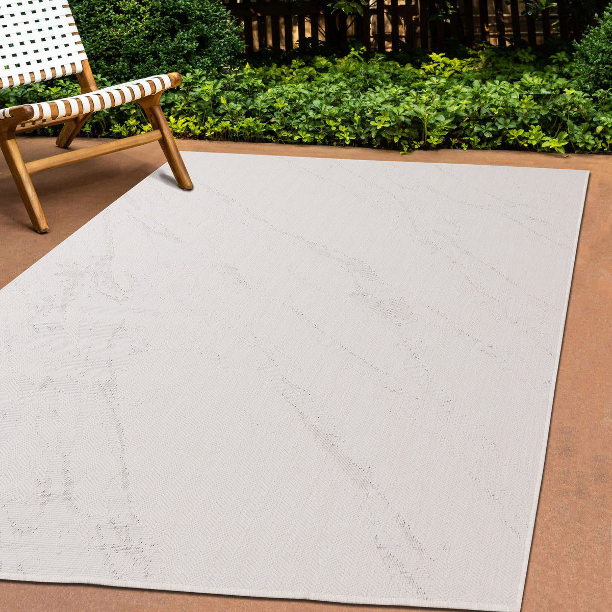 Tapis contemporain bio crème