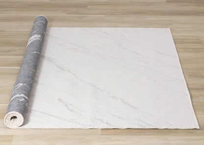 Contemporary Organic Cream Area Rug