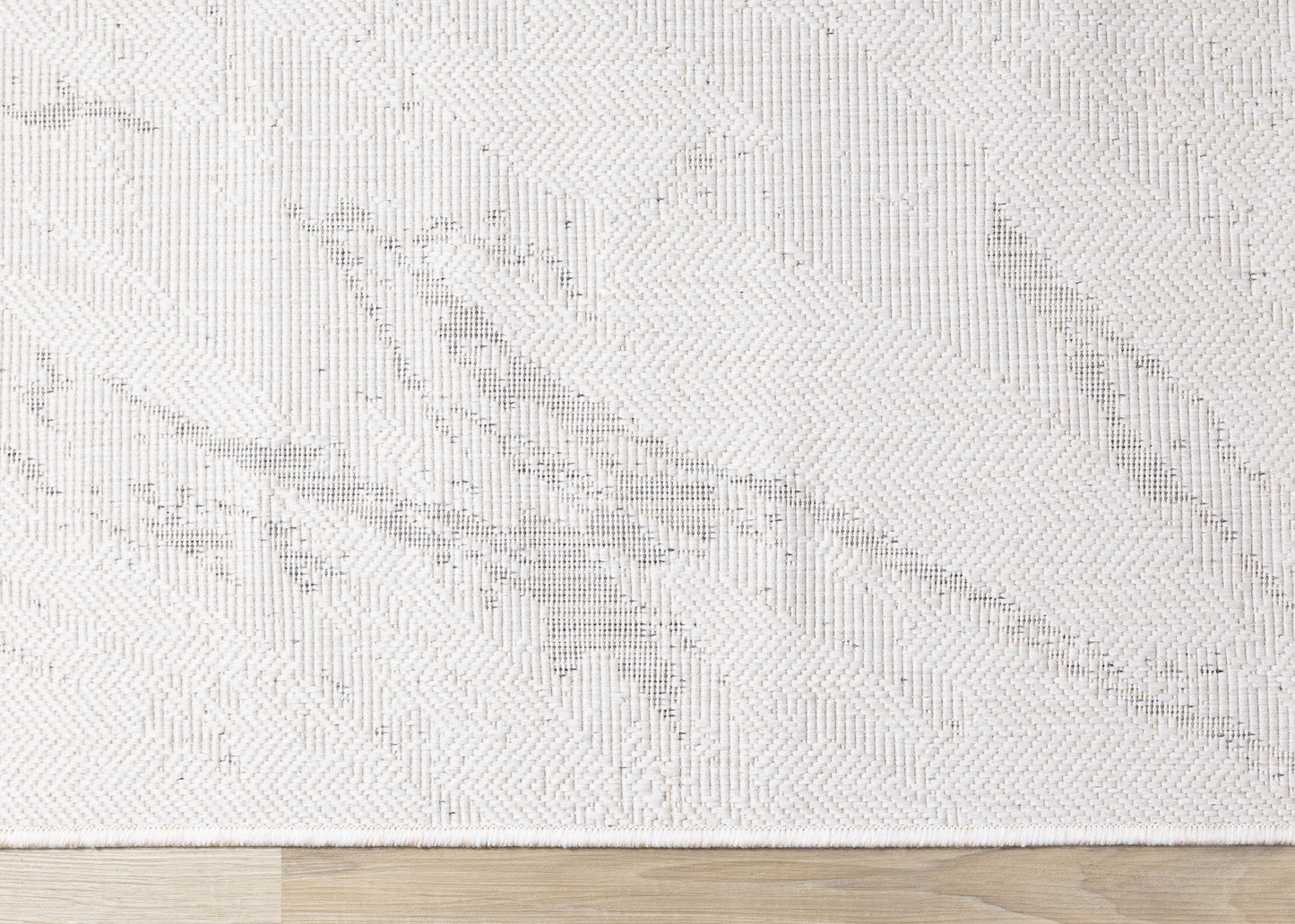 Contemporary Organic Cream Area Rug