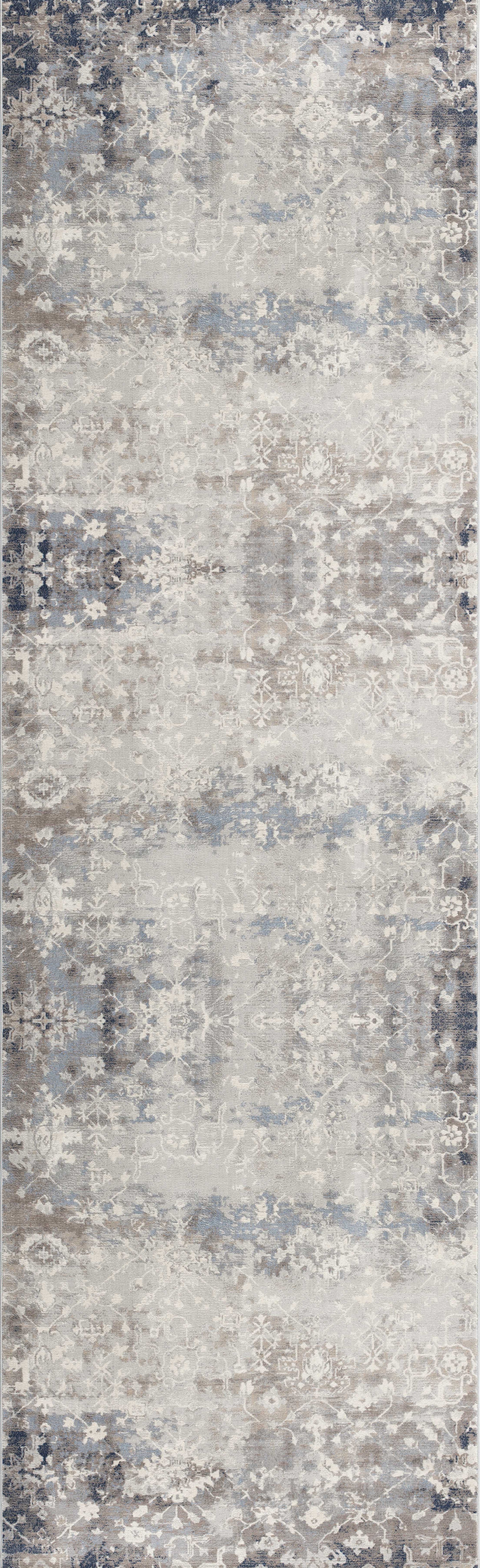Sahir Oriental Contemporary Blue Indoor Rug-19
