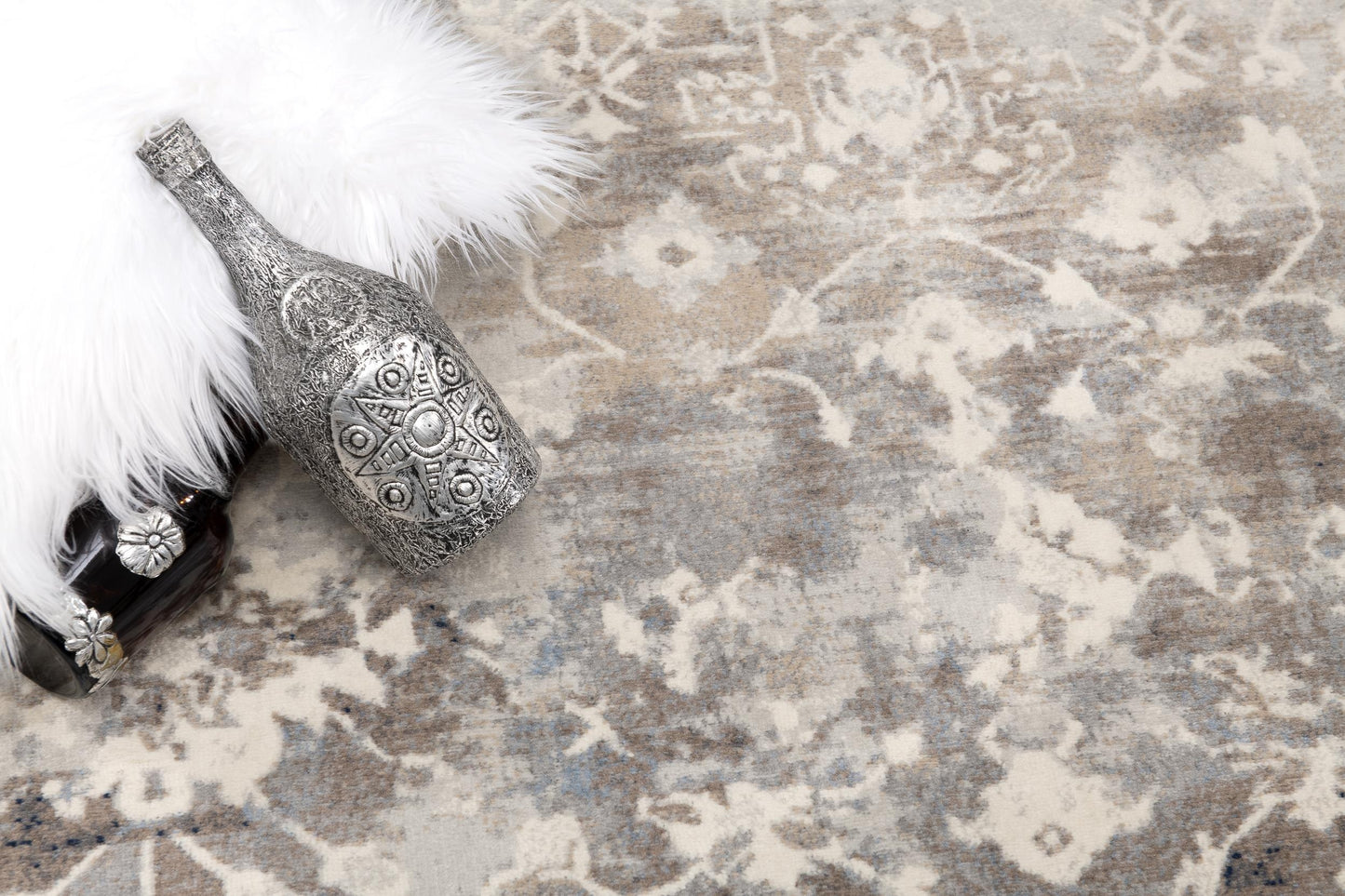 Sahir Oriental Contemporary Blue Indoor Rug-23