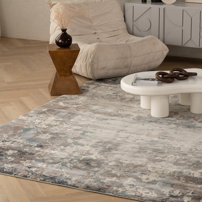 Sahir Oriental Contemporary Blue Indoor Rug-8