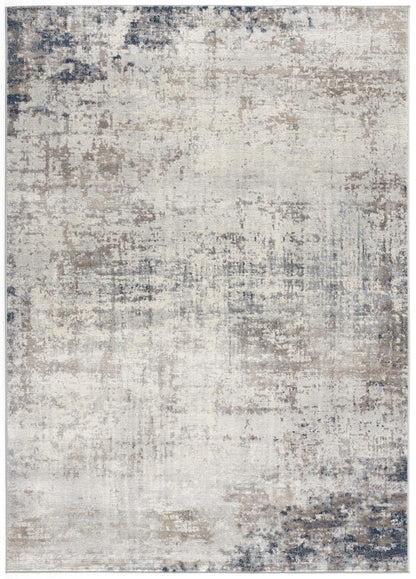 Maru Abstract Contemporary Blue Indoor Rug
