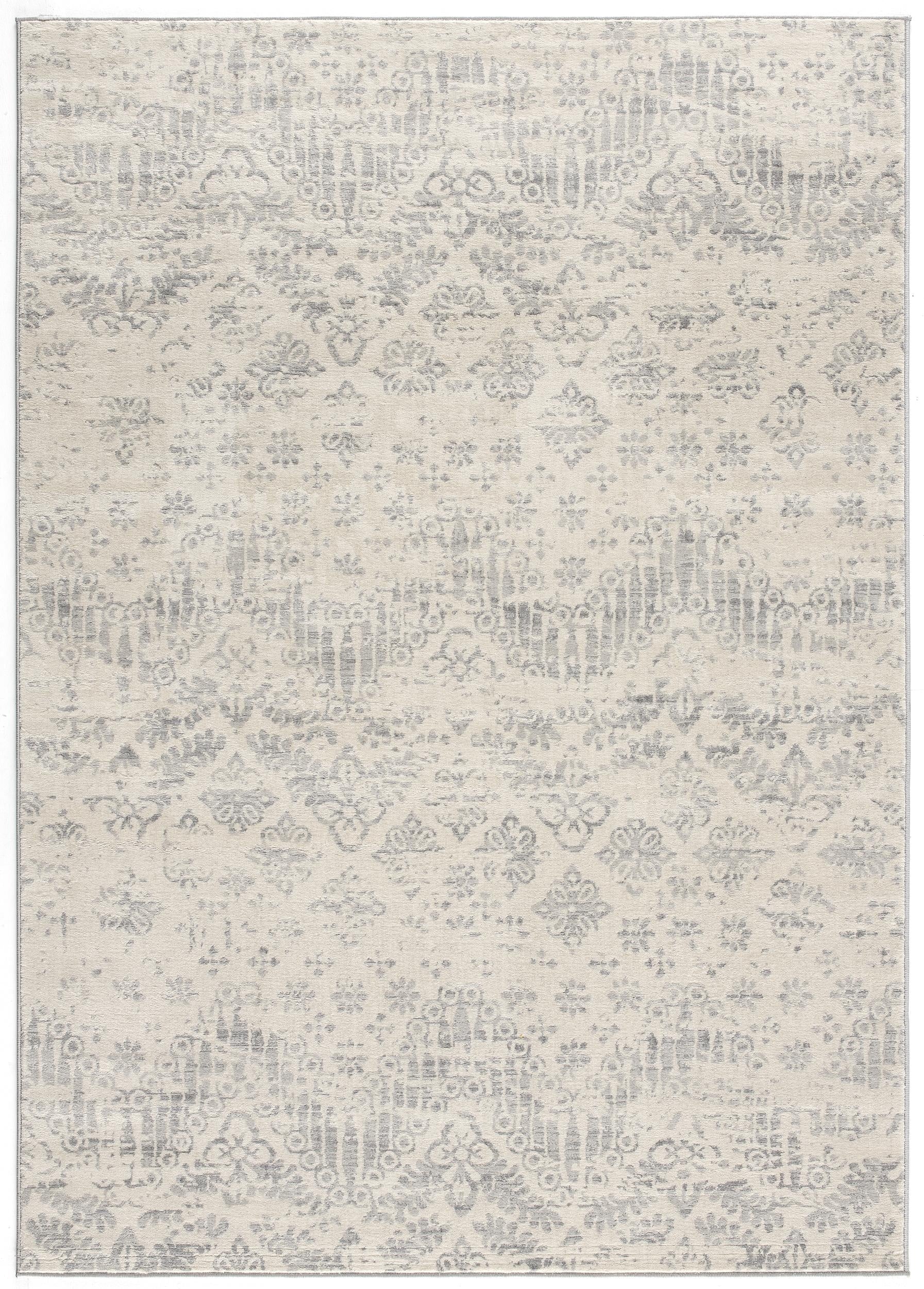 Liora Damask Traditional Grey Indoor Rug-22
