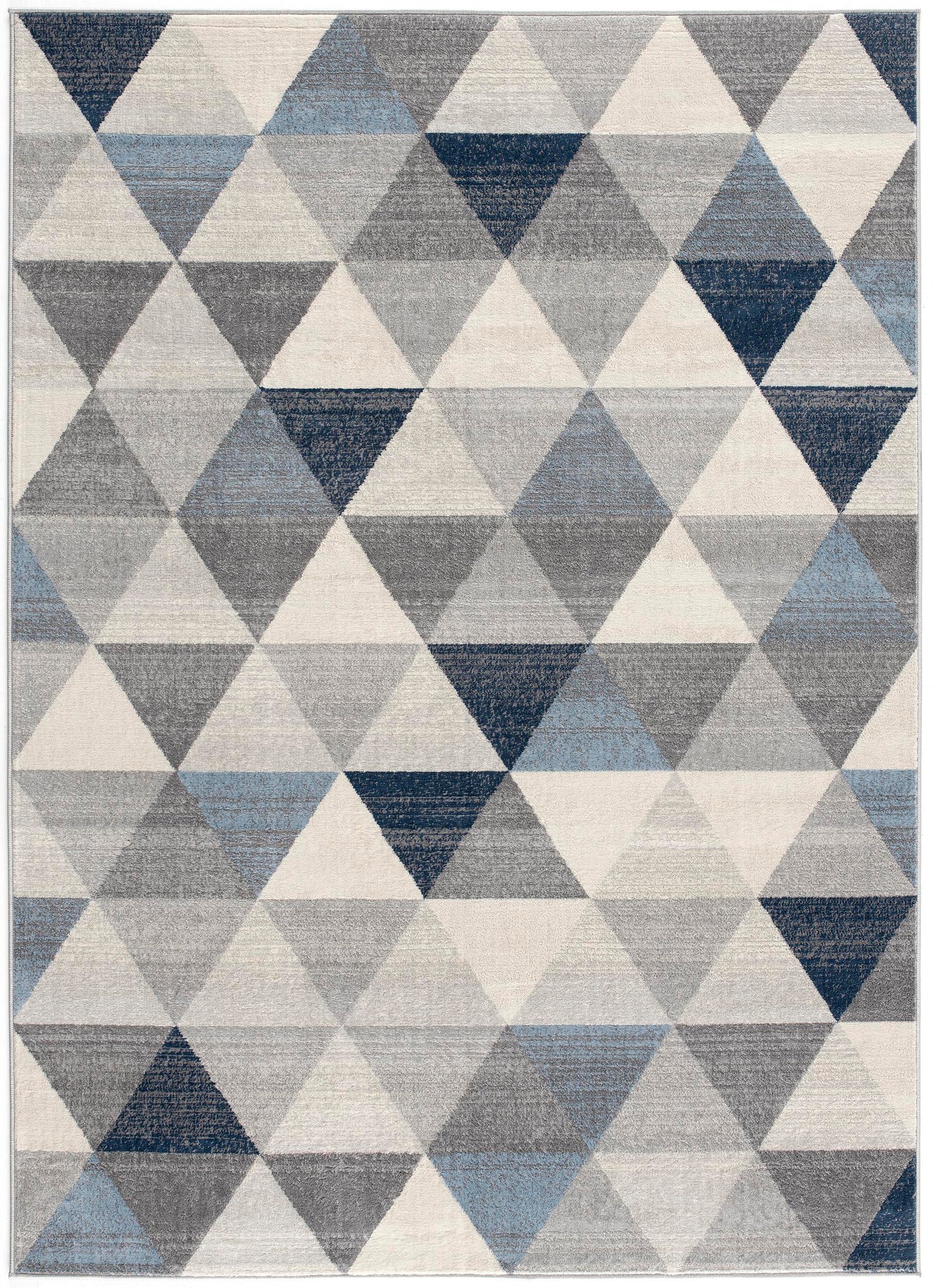 Eldin Geometric Contemporary Blue Indoor Rug-3