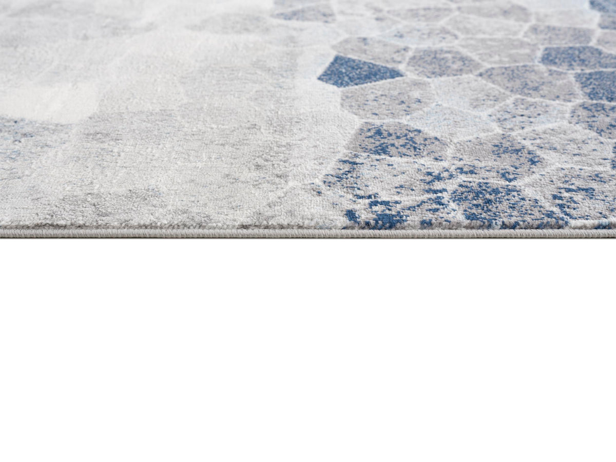 Zahra Mosaic Stone Blue Indoor Rug